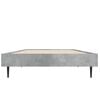 vidaXL Bed Frame without Mattress Concrete Grey 75x190 cm Small Single