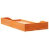 vidaXL Bed Frame Wax Brown 75 x 190 cm Solid Pine Wood