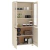 vidaXL Highboard HAMAR Solid Wood Pine Honey Brown