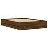 vidaXL Bed Frame with Drawers without Mattress Brown Oak 120x190 cm Small Double