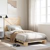 vidaXL Bed Frame without Mattress with Headboard 90x200 cm Solid Wood