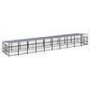 vidaXL Outdoor Dog Kennel with Roof Steel 18,77 m&sup2;