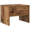 vidaXL Bedside Cabinet 2 pcs Old wood 40 x 40 x 30 cm Engineered wood