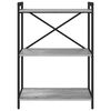 vidaXL Bookshelf Grey sonoma 60 x 30 x 85 cm Engineered Wood