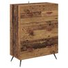 vidaXL Highboard Cabinet with Shelf 2 pcs Old Wood Engineered Wood
