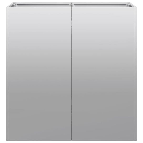 vidaXL Planter 80x40x80 cm Galvanised Steel