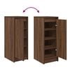 vidaXL Shoe Cabinet Brown Oak 29.5x34x76 cm Engineered Wood