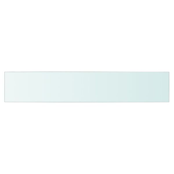 vidaXL Shelf Panel Glass Clear 80x15 cm