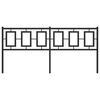 vidaXL Metal Replace Headboard Black 180 cm