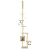 vidaXL Cat Tree with Sisal Scratching Posts 260 cm Beige