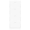 vidaXL Shoe Cabinet White 59x17x150 cm Engineered Wood