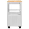 vidaXL Kitchen Trolley FLORO White 72.5 x 45 x 80 cm Solid Pine Wood