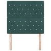 vidaXL Headboard with Headboard Dark Green 100 cm Faux Leather