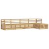 vidaXL Outdoor Sofa Set 5 pcs White Solid Acacia Wood