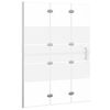 vidaXL Folding Shower Enclosure ESG 100x140 cm White