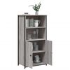 vidaXL Highboard Grey Sonoma 62x36x121.5 cm Engineered Wood