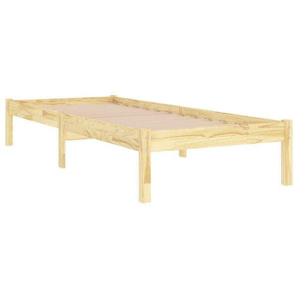 vidaXL Bed Frame without Mattress Solid Wood Single
