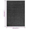 vidaXL Shaggy Rug High Pile Anthracite 120x170 cm