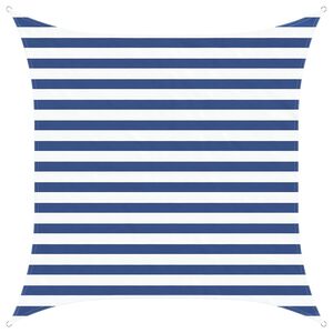 vidaXL Sun Shade Sail Blue and White 2 x 2 m 100% Polyester Oxford
