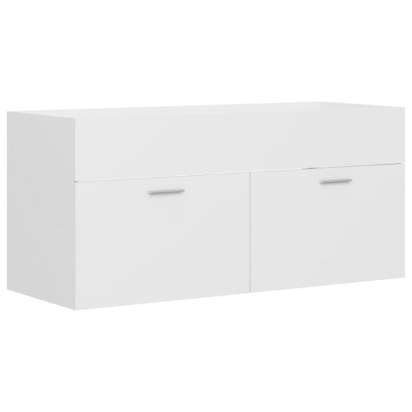 vidaXL Sink Cabinet White 100x38.5x46 cm Engineered Wood