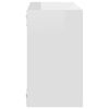 vidaXL Wall Cube Shelves 6 pcs High Gloss White 26x15x26 cm