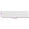 vidaXL Balcony Screen White 120x500 cm HDPE