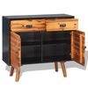 vidaXL Sideboard Solid Acacia Wood 90x33.5x83 cm
