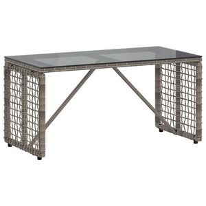 vidaXL Outdoor Table Grey and Black 80 x 40 x 40 cm
