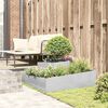 vidaXL Garden Planter Silver 100 x 100 x 50 cm Stainless Steel