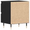 vidaXL Bedside Cabinet Black Oak 40 x 35 x 50 cm Engineered Wood