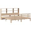 vidaXL Bookcase Bed without Mattress 200x200cm Solid Wood Pine