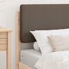 vidaXL Bed Frame with Upholstered Headboard Taupe 100 x 200 cm