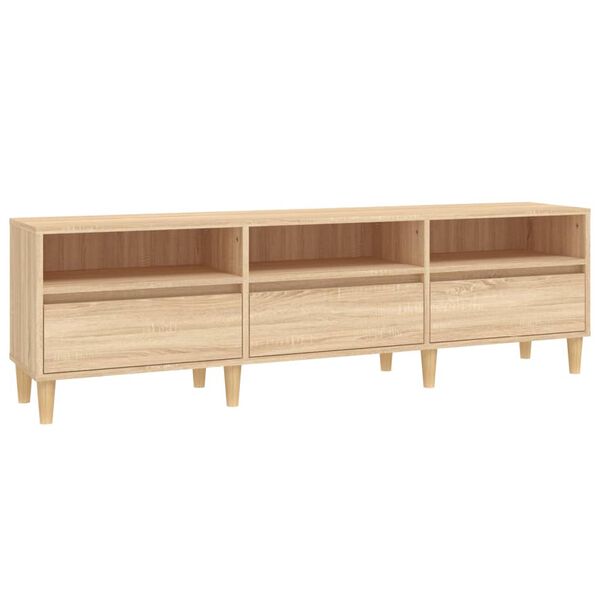 vidaXL TV Cabinet Sonoma Oak 150x30x44.5 cm Engineered Wood