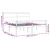 vidaXL Senior Bed without Mattress Super King Size Solid Wood