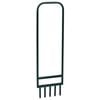 vidaXL Lawn Aerator with 5 Hollow Tines Green Powder-coated Steel