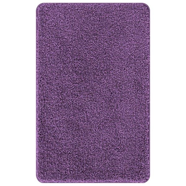 vidaXL Anti-slip Bath Mat Set 3 pcs Purple PP