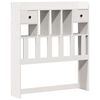 vidaXL Bookcase Bed without Mattress White 90x200cm Solid Wood Pine
