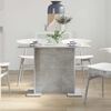 vidaXL Dining Table Concrete Grey 110x60x75 cm Engineered Wood