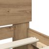 vidaXL Bed Frame Artisan Oak 140 x 190 cm Engineered Wood