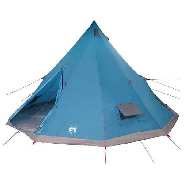 vidaXL Family Tipi Tent Folding Blue and Grey 560 x 560 x 300 cm