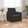 vidaXL Folding Sofa Bed Black 74 x 77 x 81 cm Velvet