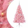 vidaXL Artificial Pre-lit Christmas Tree Pink 120 cm PVC