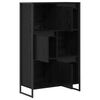 vidaXL Book Cabinet Black Oak 68 x 30 x 108.5 cm Engineered Wood