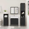 vidaXL Bathroom Sink Cabinet Black 65x33x60 cm Engineered Wood
