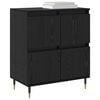vidaXL Storage Cabinet 3 pcs Black Oak 60 x 35 x 70 cm