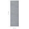 vidaXL Runner Rug BCF Grey 100x300 cm