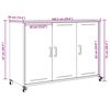 vidaXL Sideboard Pink 100.5x39x72 cm Steel