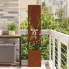 vidaXL Garden Privacy Screen Rusty 32 x 150 cm Weathering steel
