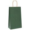 vidaXL Paper Bags 50 pcs with Handles Green 21x11x36 cm