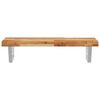 vidaXL Basin Shelf Wall Mounted Steel and Solid Wood Acacia